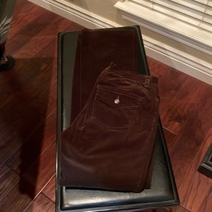 Brown corduroy women’s boot cut pants